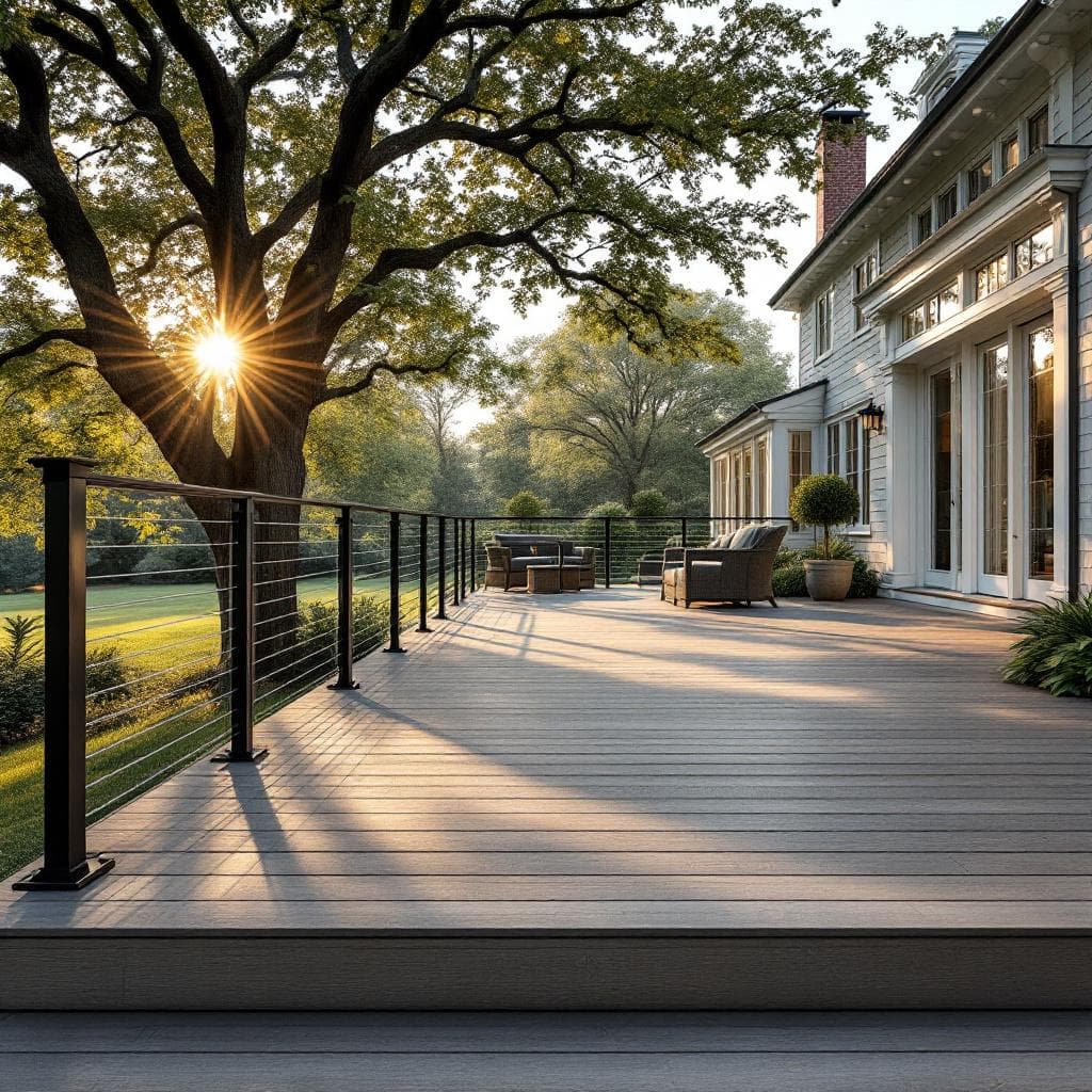 Cedar Deck with Railings