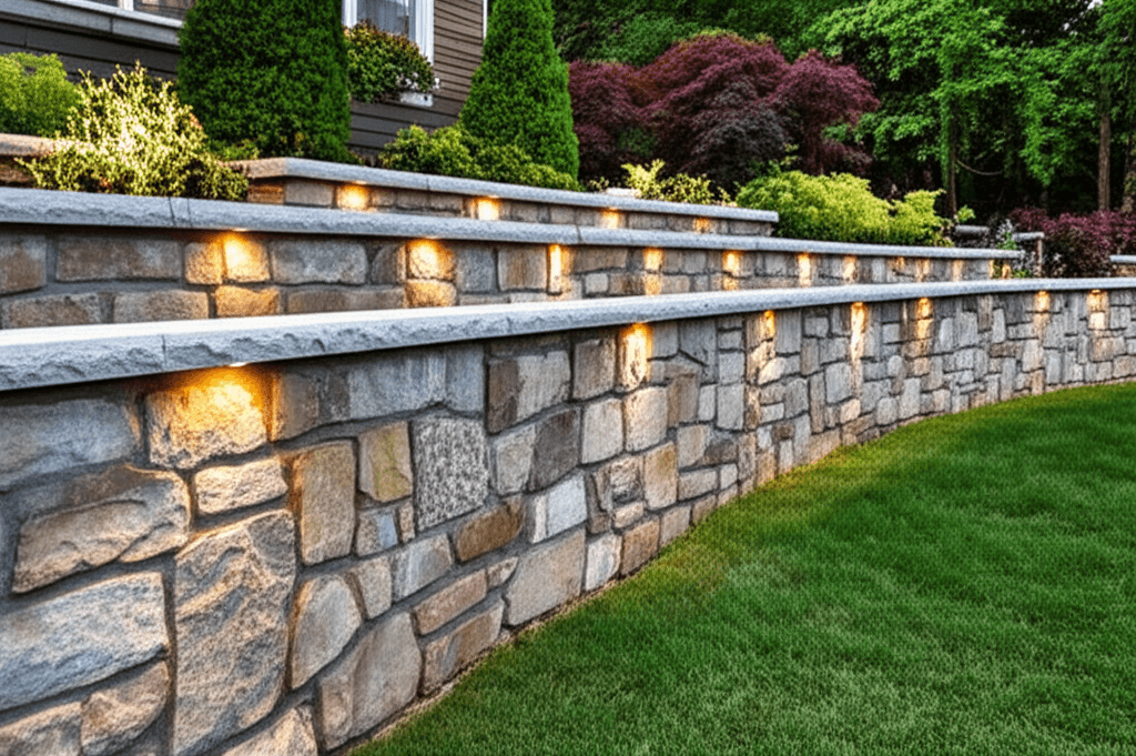 Fieldstone Retaining Wall